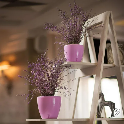 Miniatura 8 de DECOPOTS - Maceta de riego automático - Maceta decorativa para interiores con cartucho de drenaje e indicador de nivel de agua
