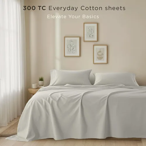 Miniatura 2 de Threadmill Juego de Sábanas de Algodón Twin XL Sábanas 100% Algodón para Cama Tamaño Twin XL Juego de Sábanas de Cama Twin XL de Satén Liso