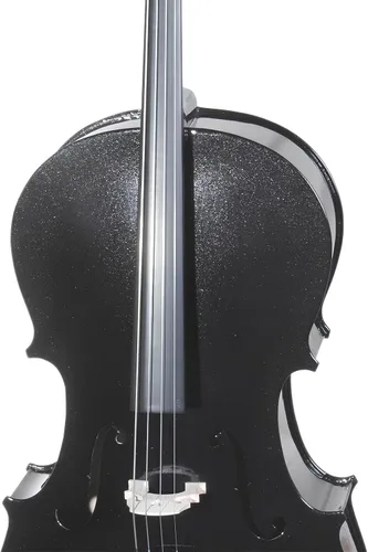 Miniatura 3 de Cecilio Kit de violonchelo de tamaño completo 4/4 para principiantes, violonchelo acústico con parte superior de abeto, kit de violonchelo con/arco