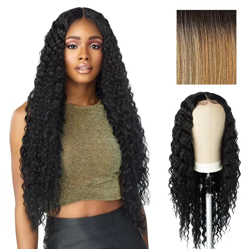 Miniatura 14 de Sensationnel Butta Lace Wigs - Unidad 3 Extra Ancha Raya Profunda de 5 Pulgadas Peluca Sintética Línea de Cabello Predesfilada Sin Pegamento Frente
