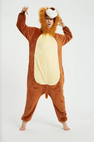 Miniatura 3 de Plustrong Pijama de disfraz para adultos, disfraz de Halloween, ropa de dormir de animales