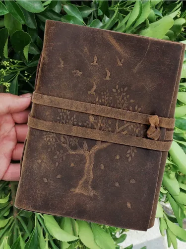 Miniatura 4 de Diario de árbol de la vida, diario de cuero, cuaderno de cuero, diario vintage, diario de 200 páginas, diario de árbol de la vida para mujeres