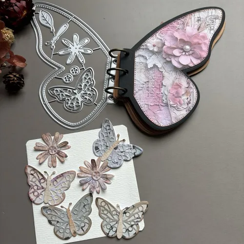 Miniatura 17 de Lapoo Troqueles de Corte de Metal con Fondos 3D para Scrapbooking, Nuevos Troqueles de Corte DIY para Hacer Tarjetas de Álbum, Decoración
