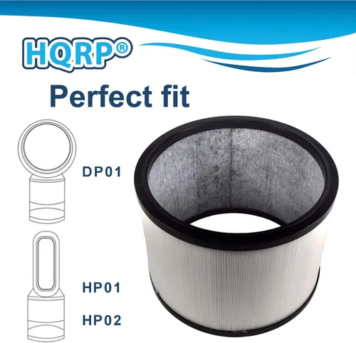 Miniatura 6 de HQRP Filtro HEPA compatible con Dyson Pure Cool Link Desk DP01 DP02 y Pure Hot+Cool HP01 HP02 calentador + ventilador, filtro de repuesto 968125-03