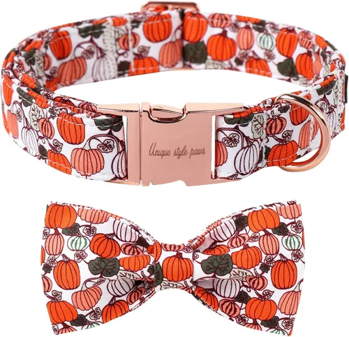 Miniatura 29 de Unique style paws Collar de perro para el día de San Valentín con lazo de flores, collar de cachorro de corazón azul, el mejor regalo para niños