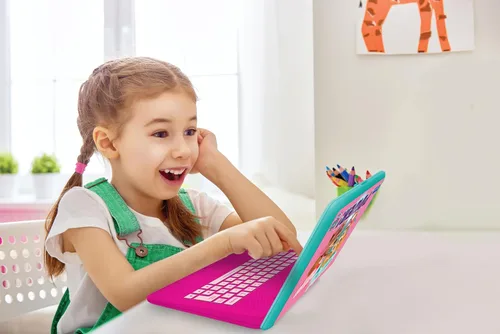 Miniatura 4 de Lexibook, Paw Patrol, portátil educativo y bilingüe en inglés/español, juguete para niños con 124 actividades para aprender, jugar juegos y música