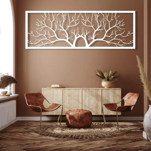 Miniatura 7 de ICEWQOQU Arte de pared de metal árbol de la vida, árbol de la vida, decoración de pared de ramas de metal, decoración de pared de ramas, arte