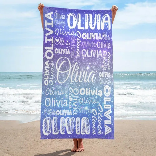 Miniatura 14 de Dr.TOUGH Toallas de playa personalizadas para adultos y niños, toallas de piscina personalizadas con nombre, toallas de playa de microfibra