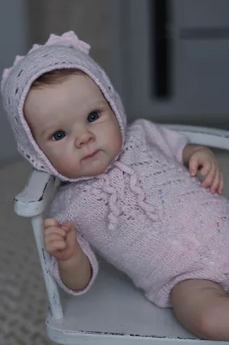 Miniatura 3 de cosheng Muñecas de bebé recién nacidas realistas de 18 pulgadas con cuerpo de tela, regalo para niños a partir de 3 años