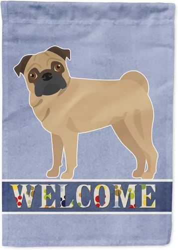 Miniatura 101 de Caroline's Treasures CK3647CHF - Bandera de bienvenida con diseño de bulldog francés, manga grande, para porche, para colgar en la pared, poliéster