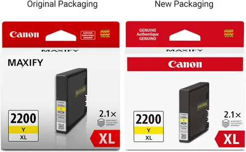Miniatura 3 de Canon Ink Canon PGI-2200XL - Depósito de tinta amarillo auténtico, compatible con impresoras IB4120, MB5420, MB5120, IB4020, MB5020 y MB5320