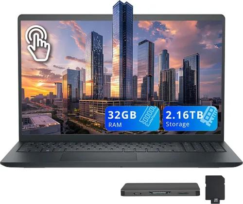 Miniatura 10 de Dell Laptop Inspiron 2021 con pantalla táctil FHD de 15.6 pulgadas, AMD Ryzen 5-3450U, memoria RAM de 8 GB, SSD PCIe de 256 GB, gráficos AMD Radeon