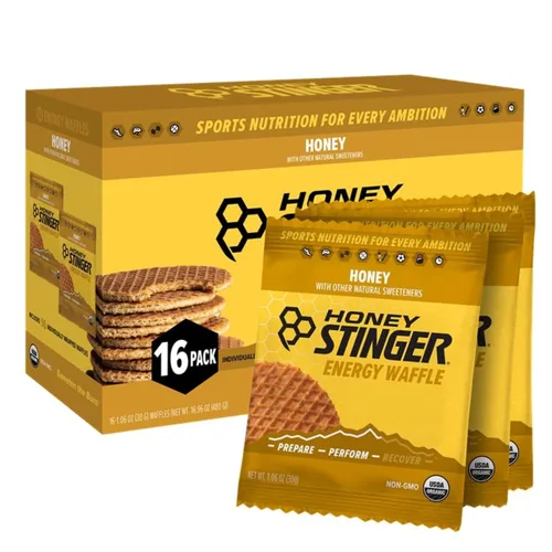 Miniatura 29 de Honey Stinger Gofre de Mantequilla de Maní Orgánica, Stroopwafel Energético para Ejercicio, Resistencia y Rendimiento, Nutrición Deportiva