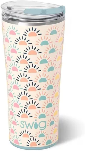 Miniatura 84 de Swig Life - Vaso aislante de 22 onzas, vaso de viaje para café con tapa, taza de café para viaje compatible con portavasos, de acero inoxidable