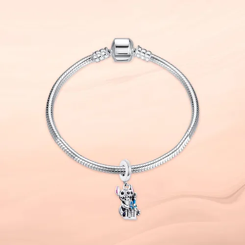 Miniatura 2 de S925 Sterling Silver Charm Pendant Dangle Beads Spider Movie for Bracelet Necklace for Women Girls Gifts