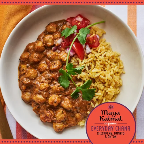 Miniatura 3 de MAYA KAIMAL Chana orgánica diaria con tomate + cebolla, 10 onzas