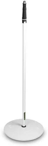 Miniatura 2 de Gravity Soporte para micrófono MS 23 W Soporte de micrófono con base redonda para uso vocal e instrumento, blanco