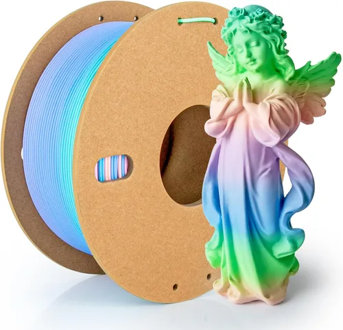 Miniatura 36 de Filamento de seda PLA para impresora 3D Filamento de seda PLA de triple color 1.75mm Filamento para impresión 3D Compatible con la mayoría de Tri