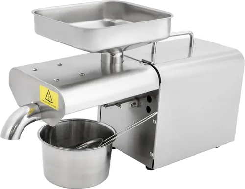 Miniatura 2 de Máquina de prensa de aceite 750W Máquina extractora de prensa de aceite automática eléctrica caliente/fría, máquina de extracción de aceite orgánico