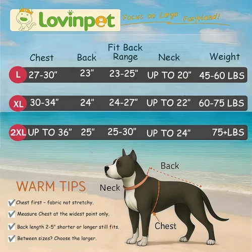 Miniatura 2 de LovinPet Sudadera con capucha para perros grandes, ropa de invierno ligera de franela para perro, tela agradable a la piel, con estampado