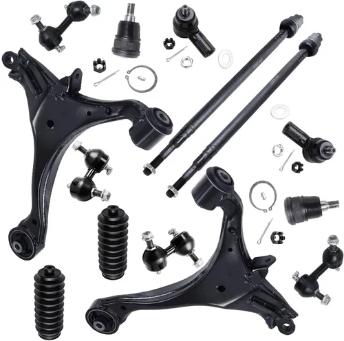Miniatura 117 de Detroit Axle - Kit de suspensión frontal de 16 piezas para RWD Chrysler 300 Dodge Charger Challenger Magnum 6 brazos de control con rótulas 2