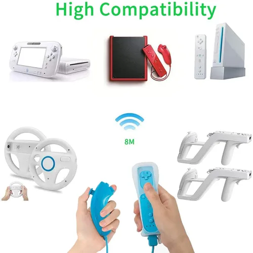 Miniatura 7 de NC 3 Packs Nunchuck Controller Joystick Gamepad Replacement for wii Nunchuck Controller, Compatible with Nintendo Wii & Wii U Video Game Gamepads