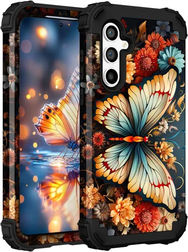 Miniatura 49 de Hocase Funda para Galaxy S20 FE 5G, Protección resistente a prueba de golpes, goma de silicona suave + parachoques de plástico duro, funda