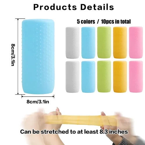 Miniatura 7 de YUBIRD 10 fundas de silicona para botellas para artículos de aseo de viaje, fundas a prueba de fugas, esenciales de crucero para mujeres y hombres