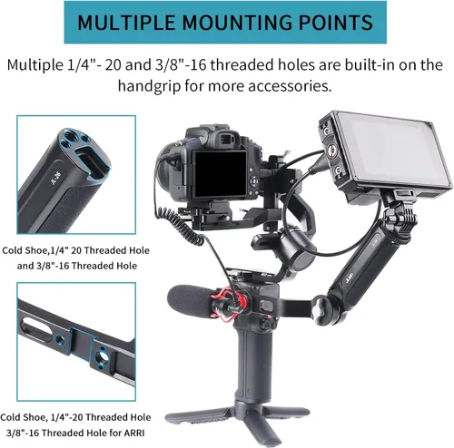 Miniatura 5 de Foto4easy - Mango ajustable para DJI RS 2 RSC 2 RS 3 RS 3 Pro RS 3 Pro RS 3 Mini cardán estabilizador de mano