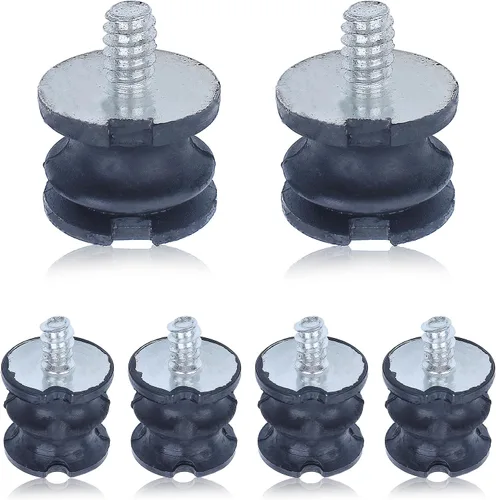 Juego de 6 piezas de montaje de búfer AV para Husqvarna 61 266 268 272 con piezas de motosierra Jonsered 625 630 670 (2 grandes + 4 pequeñas)