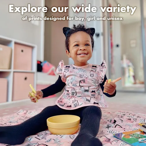 Miniatura 11 de BapronBaby Adventure Awaits - Tapete impermeable para debajo de sillas altas, suelos, mesas, tiempo de juego o artes y manualidades, lavable a