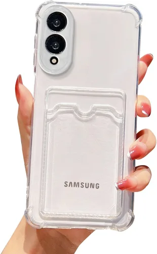 Miniatura 77 de Tuokiou Funda para Samsung Galaxy A14 5G, Fundas Protectoras Transparentes con Ranura para Tarjetas, Funda Cartera de TPU Suave Ajustada Resistente