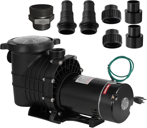 Miniatura 10 de 2HP - Bomba de piscina de 110/240 V, bomba de piscina de una sola velocidad 1500 W, 6800 GPH bombas de piscina interior/sobre el suelo