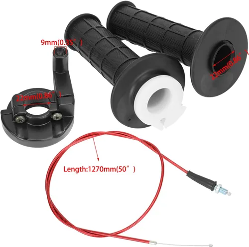 Miniatura 5 de YOXUFA Mini cable del acelerador de bicicleta 7/8 Kit de manillar compatible con Predator 97cc 196cc 212cc Motor Baja DoodleBug DB30 Coleman CT200U