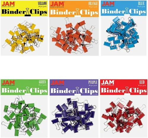Miniatura 60 de Broches aprietapapeles JAM Paper®, Blanco