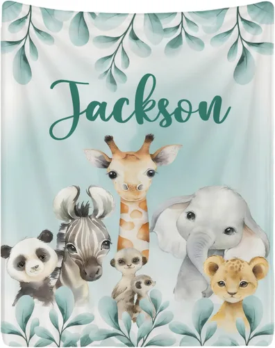 Miniatura 22 de Manta personalizada con nombre para adolescentes, niñas, niños, mantas de bebé personalizadas de franela ultra suave y acogedora, manta con nombre