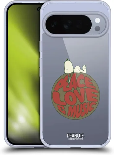 Miniatura 428 de Head Case Designs Funda de gel Woodstock 50th con licencia oficial de Peanuts Snoopy Guitar 1969 [protección de grado militar] compatible