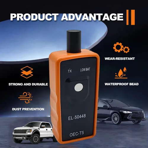 Miniatura 7 de Monitor de presión de neumáticos GM Automotive EL-50448 TPMS, herramienta de entrenamiento de programación del sistema TPMS, herramienta de reinicio