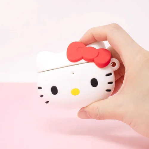 Miniatura 6 de iFace Hello Kitty - Correa de muñeca con cuentas y figura de Hello Kitty AirPods de 1ª/2ª generación con mosquetón