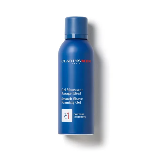 CLARINS MEN Smooth Shave Foam Gel | Gel de afeitado hidratante para hombres | Alivia y suaviza | Energiza la piel | Acondiciona el pelo de la barba