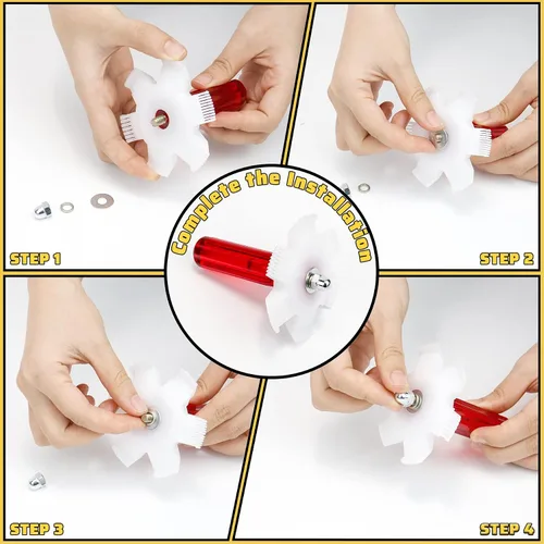 Miniatura 4 de Cepillo de limpieza de aletas de condensador de aire acondicionado, peine de aleta de condensador y cepillo de limpieza de bobina de refrigerador