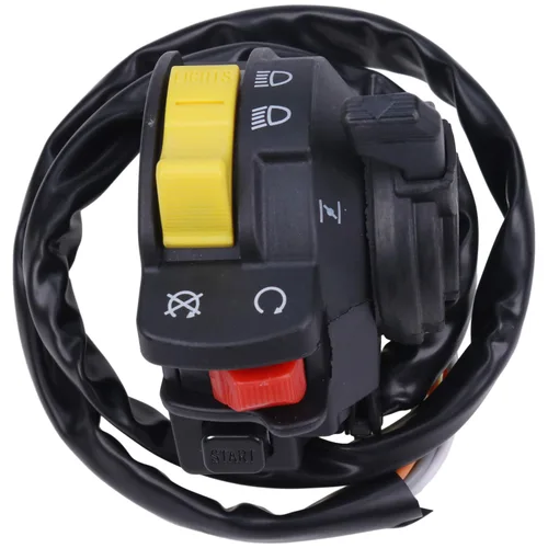 Faro delantero de arranque con interruptor de manillar izquierdo compatible con Arctic Cat 250 1999-2005, 300 1998-2005, 400 1998-2004, 500