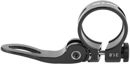 Miniatura 5 de Abrazadera de poste, Clip de tubo de abrazadera de liberación rápida de aleación de aluminio para bicicleta de asiento de 27.2/1.126 in (negro)
