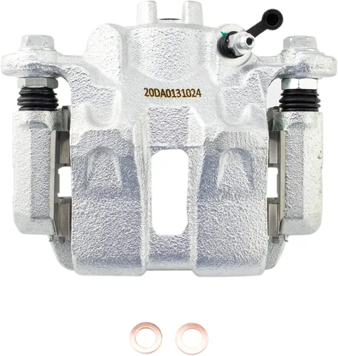 Miniatura 7 de TRQ Kit de pastillas de freno trasero y rotor, pinza de freno, kit químico, pastillas de freno, rotor de freno de cerámica premium recubierto G