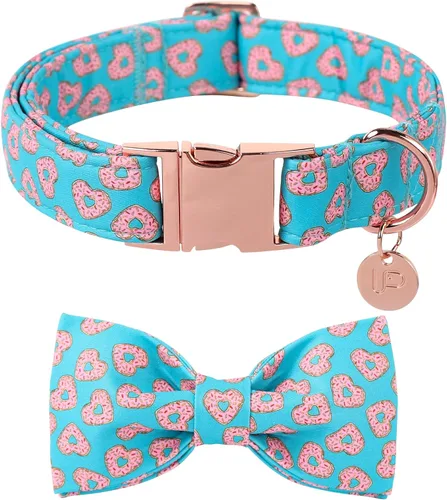 Miniatura 37 de Collar de Navidad para perro con pajarita, collar de Navidad para cachorros, hembras, machos, perros o gatos, collares con lazo con hebilla de metal