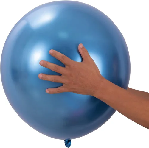 10 globos metálicos cromados de látex gruesos y brillantes de 18 pulgadas para cumpleaños, boda, compromiso, aniversario, graduación, baby shower,