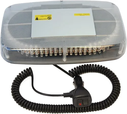 Miniatura 2 de HQRP Luz estroboscópica ámbar con 240 LED de advertencia de peligro de emergencia LED con base magnética para automóvil, remolque, caravana, barco