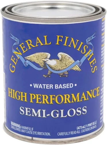Miniatura 15 de General Finishes Capa superior a base de agua de alto rendimiento, 1 cuarto de galón, plano