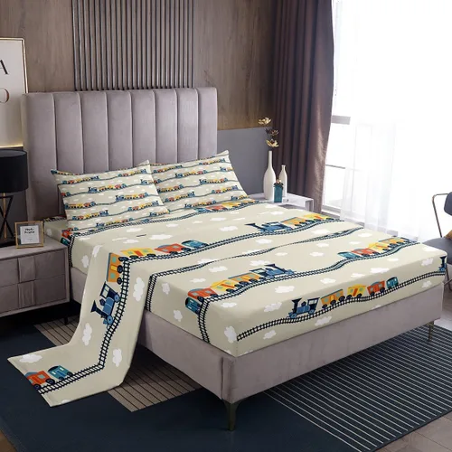 Miniatura 30 de Erosebridal Groovy Flower Sábanas de Cama Fiesta de los 70s Juegos de Sábanas Tamaño Individual Sábanas Florales Arcoíris Juegos de Sábanas y Fundas