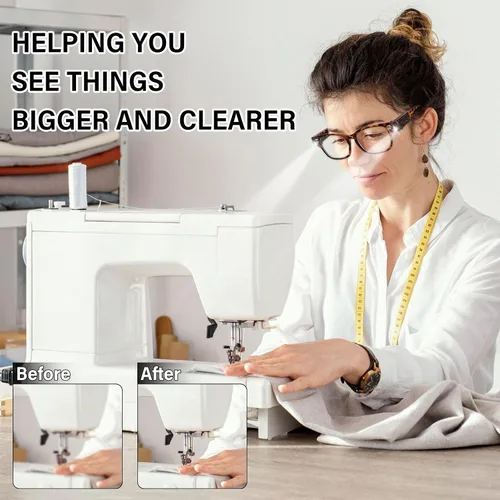 Miniatura 3 de Reading Glasses with Lights and Magnifier Bright LED Readers Lighted Magnifying Glasses Lighted Eyeglasses